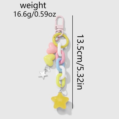 Colorful Heart Keychain h5 Picture2