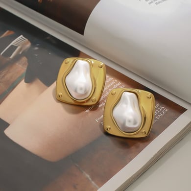 Elegante Ohrstecker aus Edelstahl in  h5 Bild3
