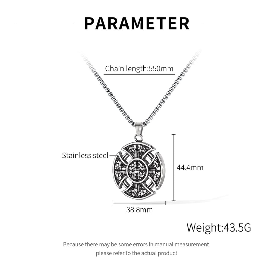 Sleek Celtic knot Stainless Steel Men's Necklaces Picture7