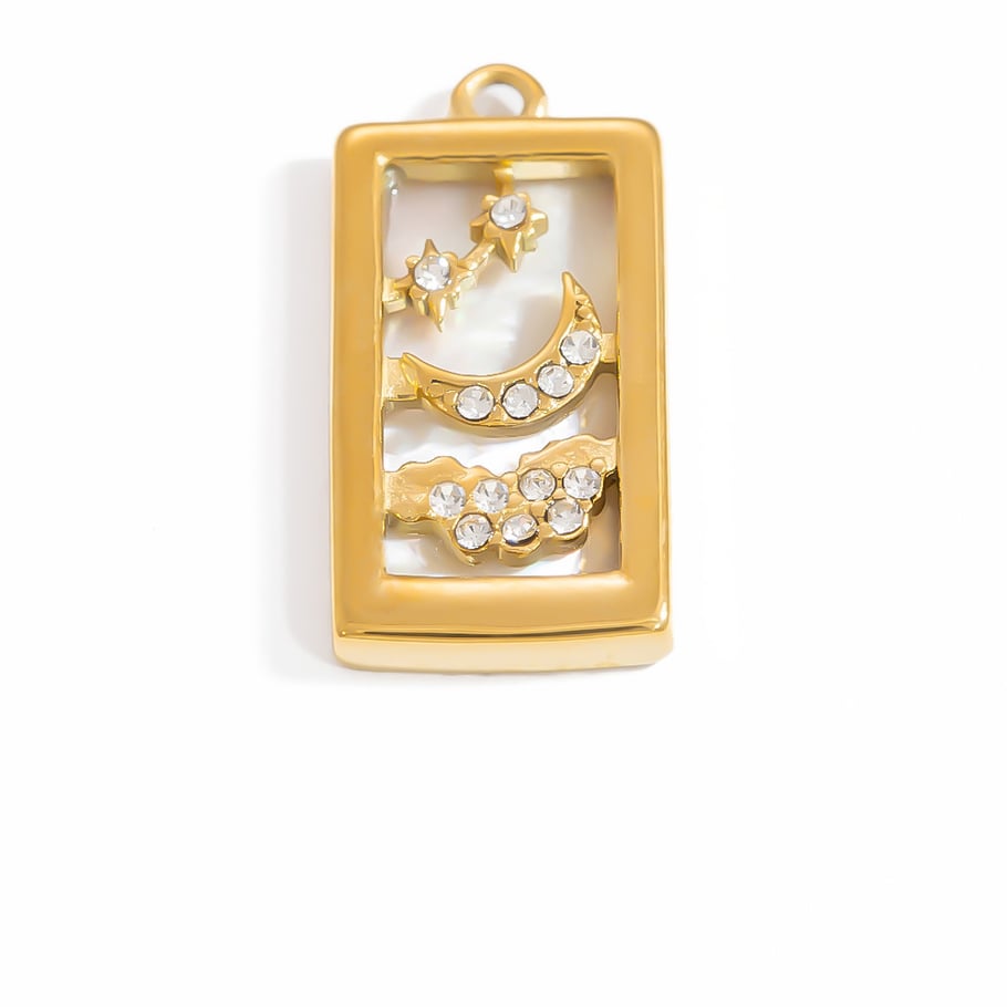 Retro Stainless Steel Gold Color DIY Pendants Picture5