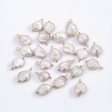 Glamorous Fresh Water Pearl Geometric Stainless Steel Women's Pendants h5 Picture3