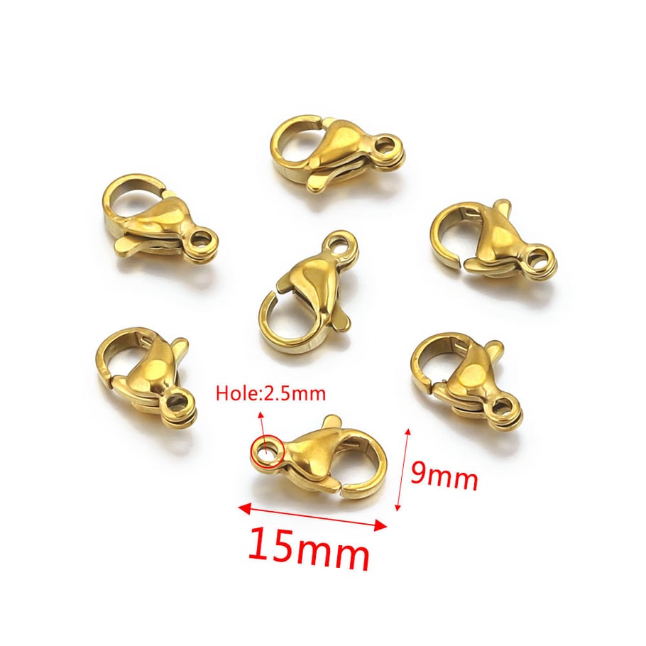 1 Piece DIY  Lobster Clasp Stainless Steel Women's Pendants Picture2