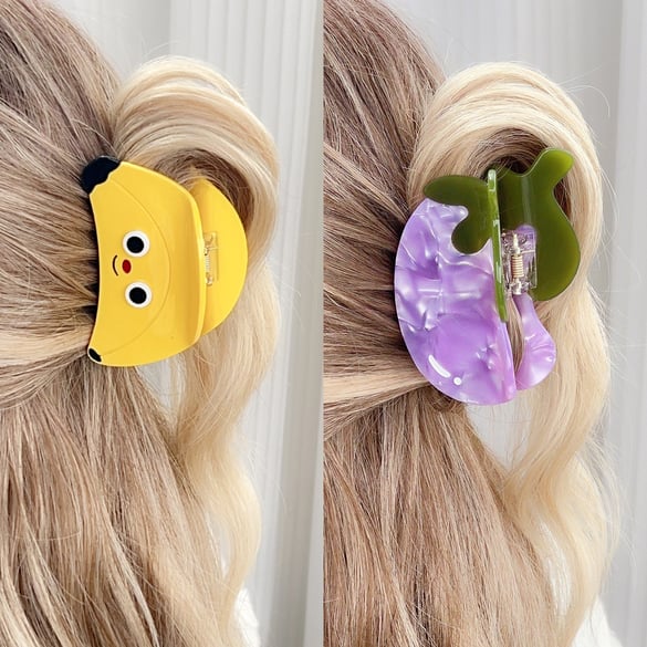 1 Piece Sweet Fruit Series  Acetate Women's Hair Claws