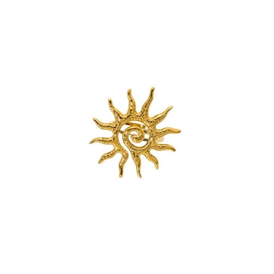 Modieus ontwerp Zonne-zeester gouden roestvrijstalen damesringen h5 Afbeelding5