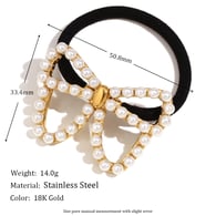 Butterfly Hair Tie-Gold Picture5
