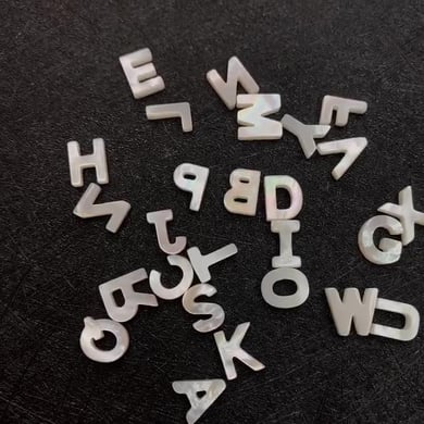 1 Piece Letter Shells Jewelry Beads h5 Picture5