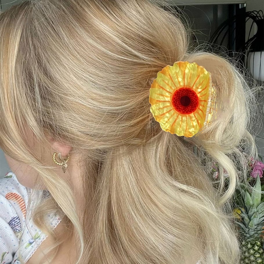 Pinces à cheveux élégantes en acrylique pour femmes, série simple Image2