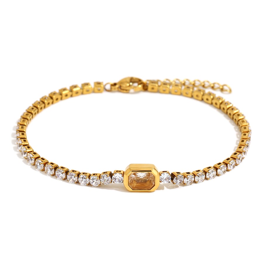 Luxe serie elegante effen roestvrijstalen dameskettingarmbanden Afbeelding5