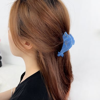 Pinces à cheveux pour femmes, mignonnes et fraîches, motif dauphin et étoile de mer h5 Image4