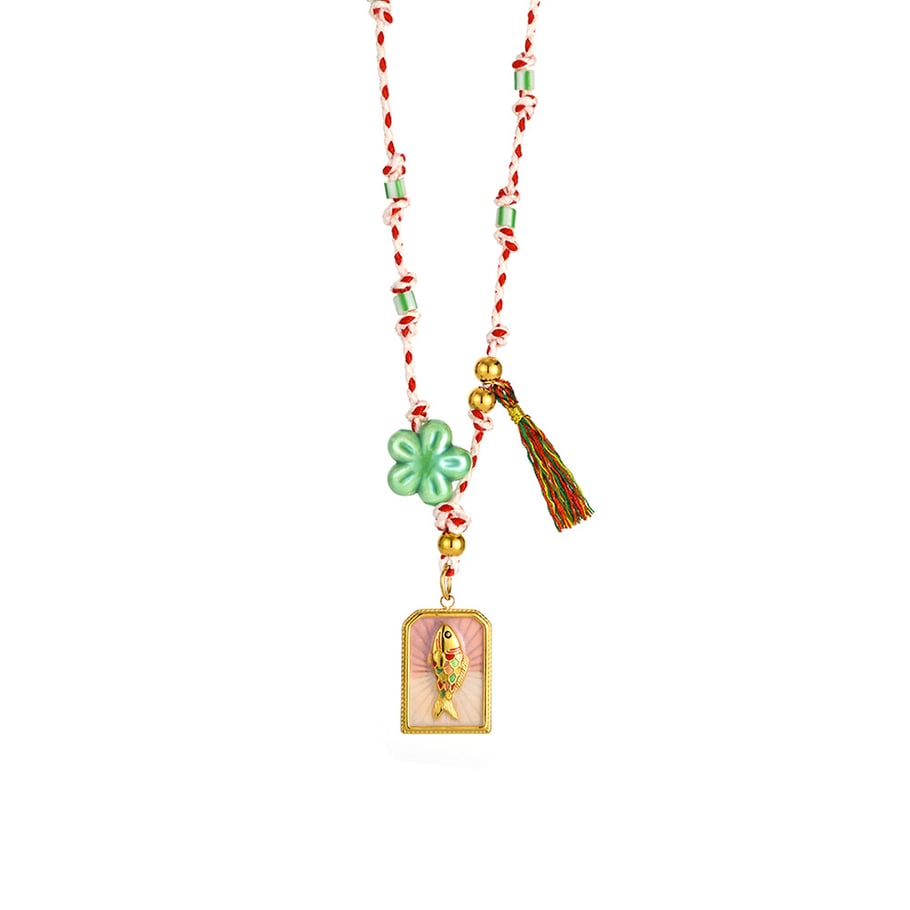 Vacation Beach Gold Marine Organism Women's Pendant Necklaces 