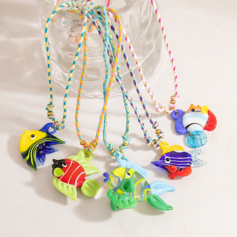 Tropical Fish Glass Women's Pendant Necklaces Picture3