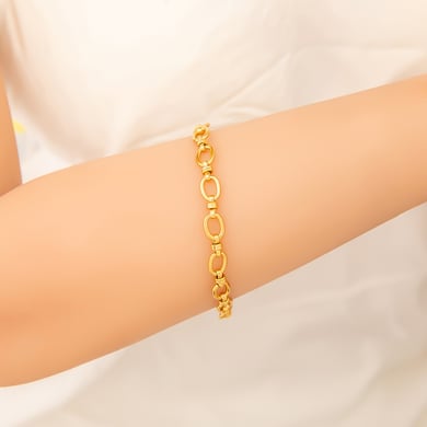 Simple Series Tägliche geometrische Goldfarbe Edelstahl Damen Kettenarmbänder h5 Bild5