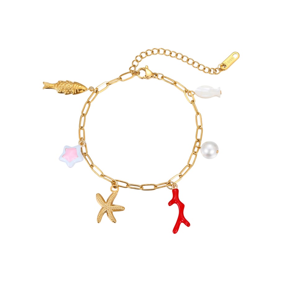 Collares para mujer estilo resort con colgante de temática oceánica Imagen6