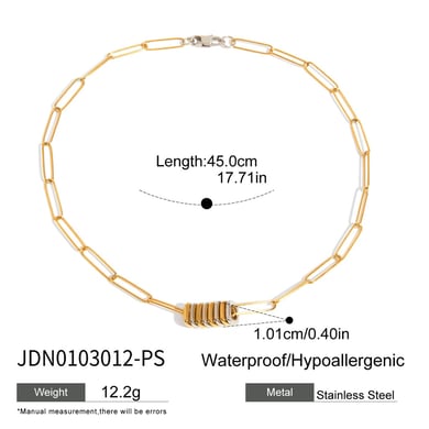 Schlichtes Charm-Armband aus Edelstahl in verschiedenen Farben h5 
