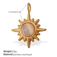 PJ468WEG Cat&#39;s Eye Gold Pendant Picture8