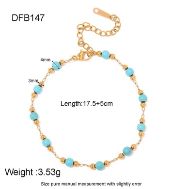 Simple Series Daily Heart Stainless Steel   Gold Color Bracelets h5 