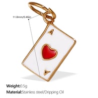 PJ514RDG Red Drop Oil Gold Pendant Picture16