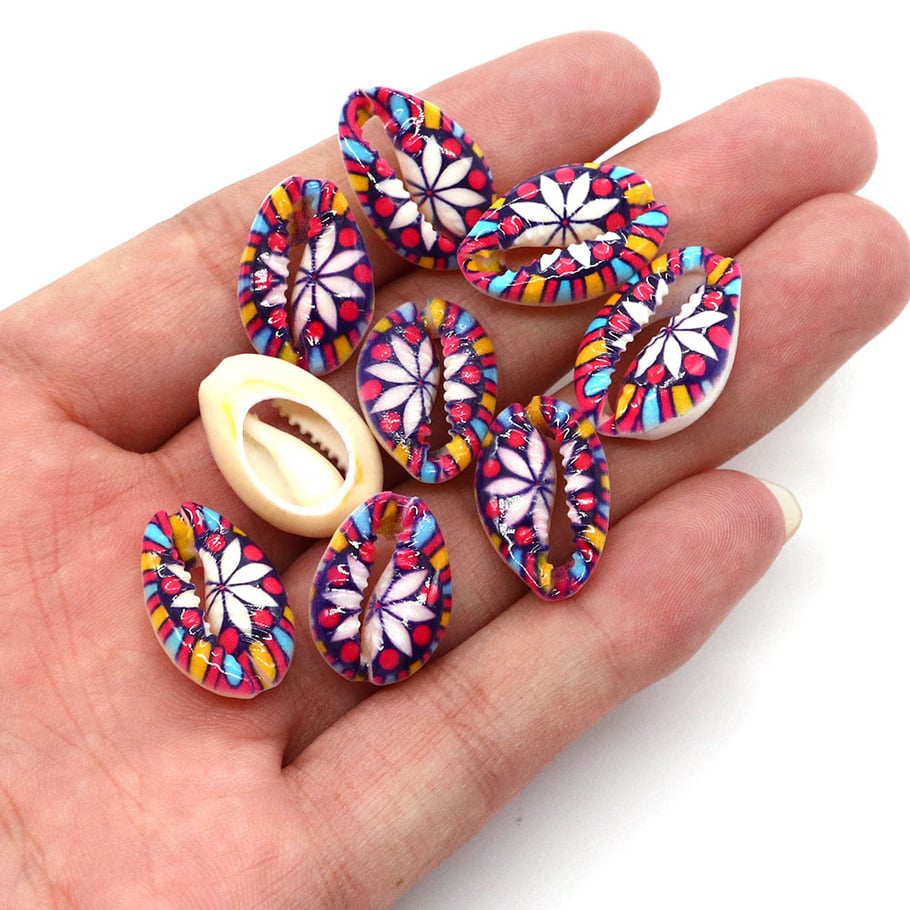 1 Piece Oil-spot Glazing Casual Pattern Conch Women's Pendants Picture5