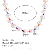 Collana colorata in acrilico Immagine2