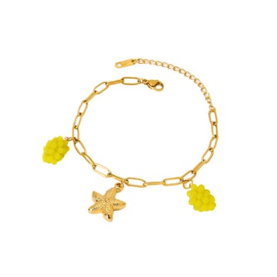 Bracelets à breloques pour femmes en acier inoxydable couleur or, série Simple h5 Image5
