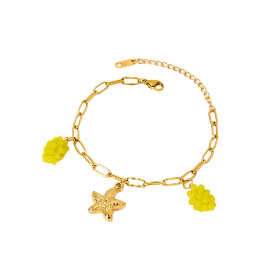 Bracelets à breloques pour femmes en acier inoxydable couleur or, série Simple Image5
