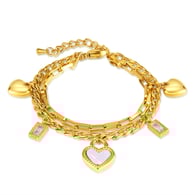 GS1508-Stahlarmband Gold 
