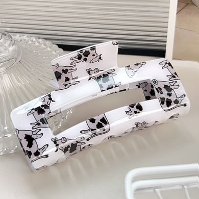 1 Paar einfache Serie süße Cartoon PVC Damen Haarklammern h5 