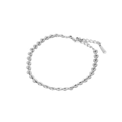 Simple Series Daily Heart Stainless Steel   Gold Color Unisex Chain Bracelets h5 Picture5