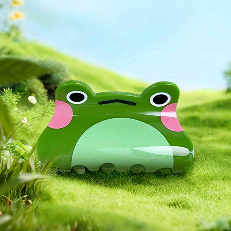 Cute Cartoon Frog Acrylic Women's Hair Claws 