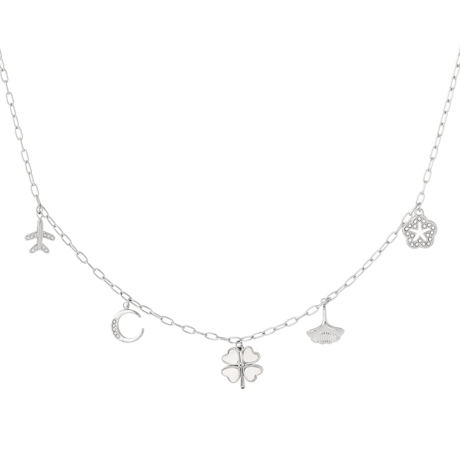 Romantic Clover Stainless Steel Gold Color Women's Pendant Necklaces 