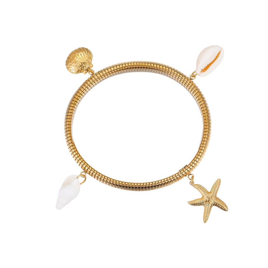 1 Piece Romantic Series Vacation  Gold Color  Women's Bangles Picture5