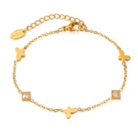 GS1650-Bracciale in acciaio oro 