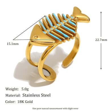 Damenringe aus Edelstahl in Fischgrätenform mit einzigartigem Design h5 Bild2