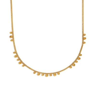 Einfache Serie OL Einfarbig Edelstahl Damen Kette Halsketten h5 