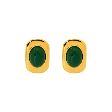 Anillos elípticos rojos y verdes retro de alta gama para mujer h5 Imagen5
