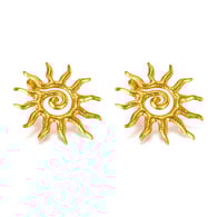 GE948-Orecchini in acciaio oro 