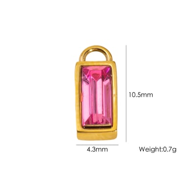 1 Pair Simple Series Retro Plant Stainless Steel Women's Pendants h5 