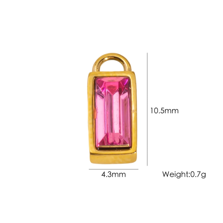 1 Pair Simple Series Retro Plant Stainless Steel Women's Pendants 