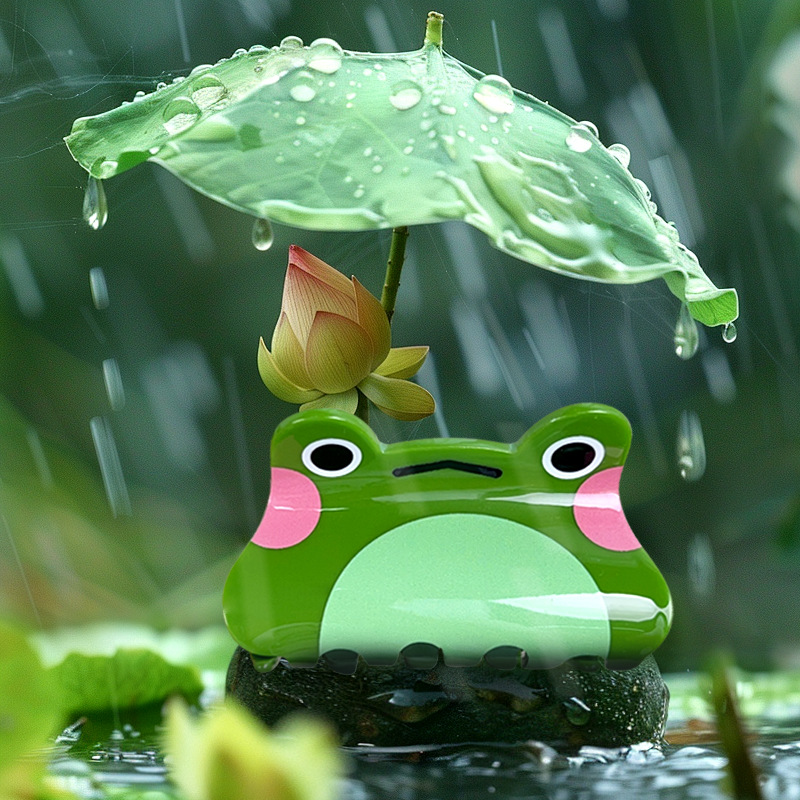 Cute Cartoon Frog Acrylic Women's Hair Claws Picture3