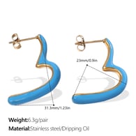 EH808BEG orecchini pendenti in oro blu 