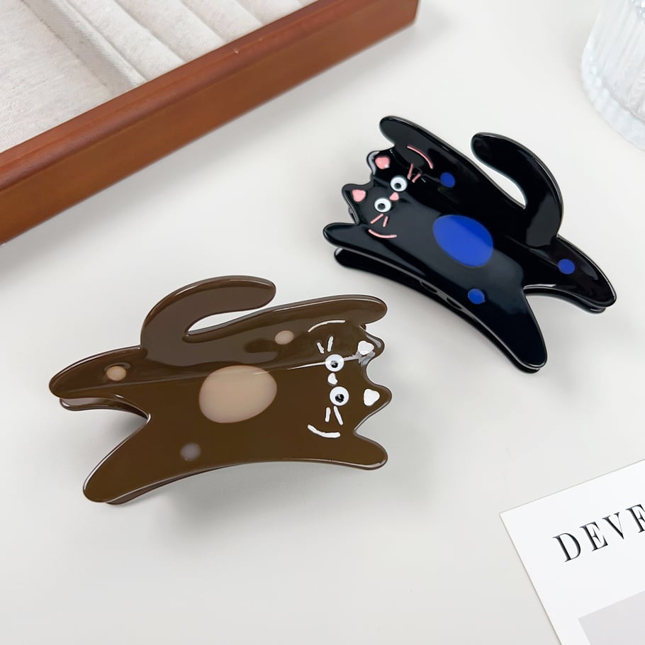 Cute Cartoon Kitten Acetate Women's Hair Claws Picture3