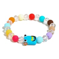 Acrylic Ceramic Glass Colored Bracelet-Blue Picture2