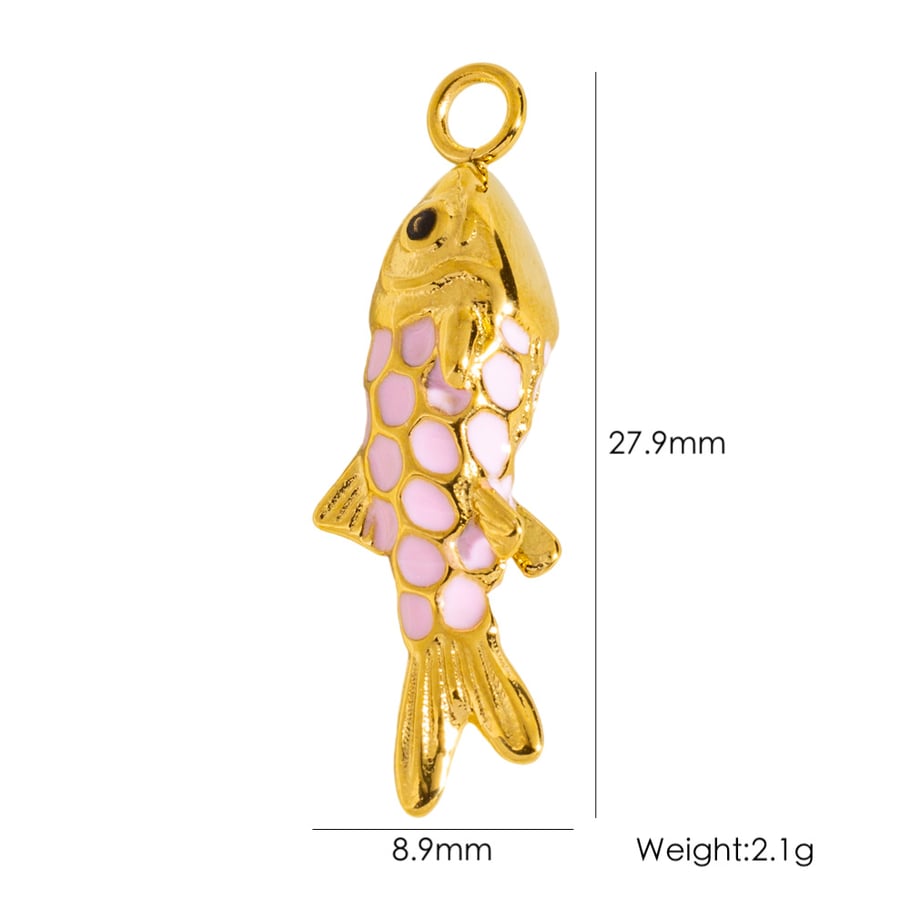 1 Pair Simple Series Cute Animal Stainless Steel Women's Pendants 