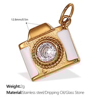 PJ501WEG White Stone Gold Pendant Picture29