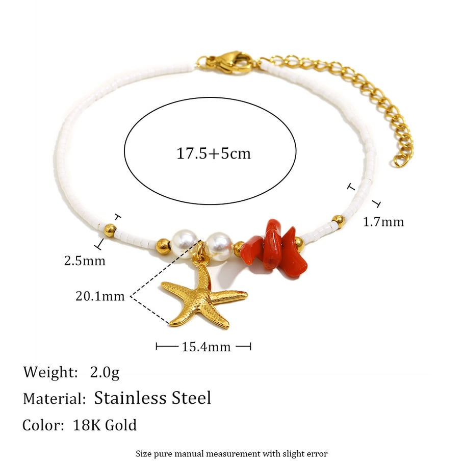 1 PIece Romantic Series Starfish Stainless Steel Women's Pendant Necklaces Picture2