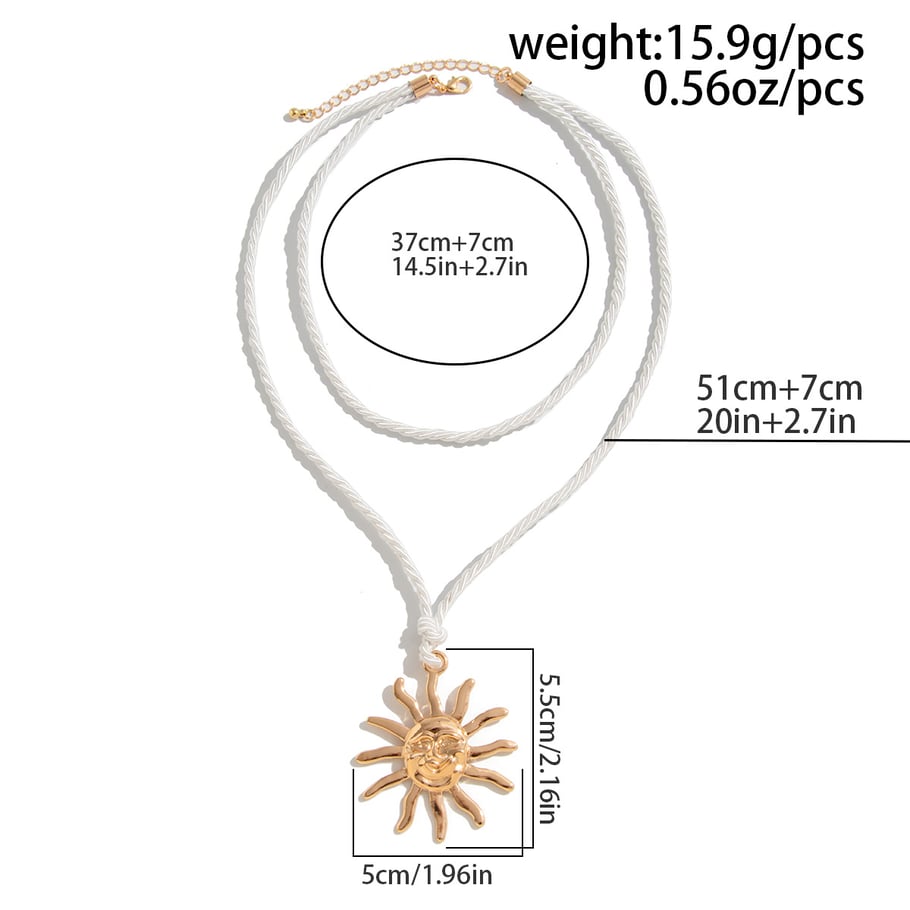 Ins Style Sun Alloy Pendant Necklaces Picture2