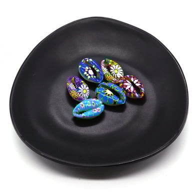 1 Piece Oil-spot Glazing Casual Pattern Conch Women's Pendants h5 