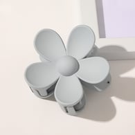 Forcina per capelli con fiore grande smerigliato - Grigio Immagine28