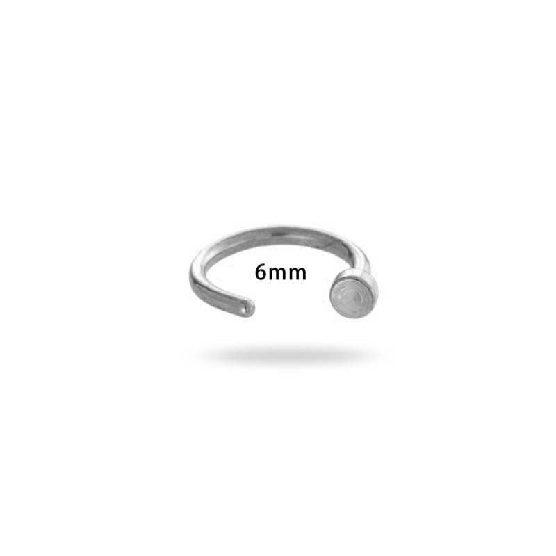 1 par de piercings para la nariz de acero inoxidable dorados con diseño geométrico simple para mujer Imagen2