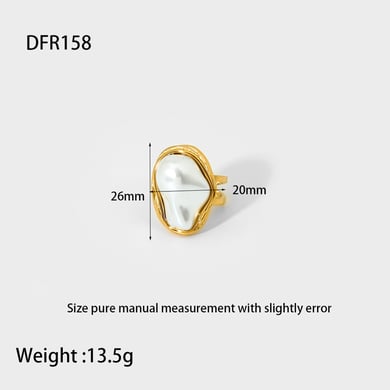 Elegante Serie Perle Edelstahl Damen Halskette h5 